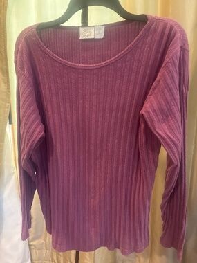 Long sleeve purple shirt- Laura Gayle